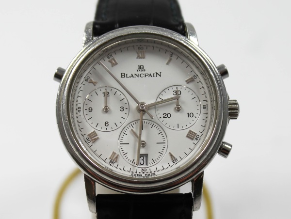 Blancpain Villeret Uhr für Herren Referenz 1186-3427-55 aus Platin Armband aus Krokodilleder
